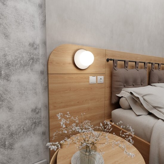 Emibig Emibig MINERVA K1 WHITE - Lámpara de pared moderna para una iluminación elegante