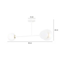 Emibig Emibig MINERVA 2 WHITE - Lampe de plafond moderne pour un éclairage élégant