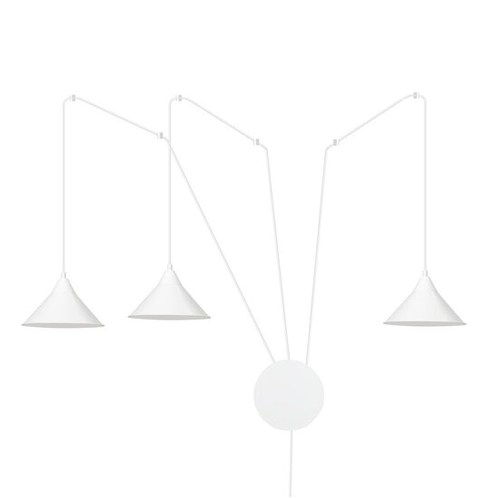 Emibig Emibig ABRAMO 3 WHITE - Scandinavian pendant lamp for a modern look