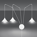 Emibig Emibig ABRAMO 3 WHITE - Lampe suspendue scandinave pour un look moderne