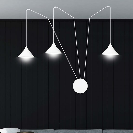 Emibig Emibig ABRAMO 3 WHITE - Skandinavische Pendelleuchte für einen modernen Look