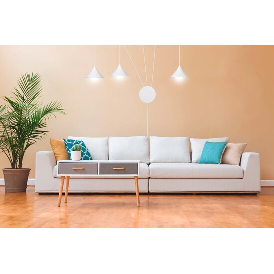 Emibig Emibig ABRAMO 3 WHITE - Scandinavian pendant lamp for a modern look