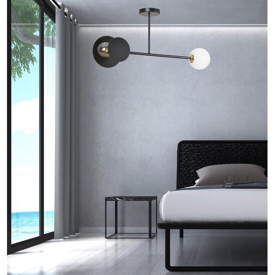 Emibig Emibig MINERVA 2 BLACK - Lámpara de techo moderna para cualquier espacio