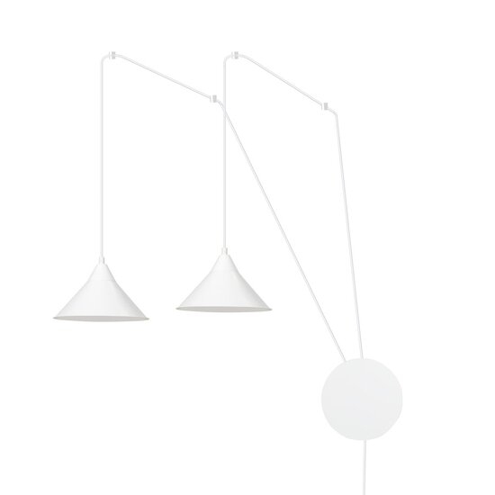 Emibig Emibig ABRAMO 2 WHITE - Scandinavian pendant lamp for a modern touch