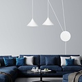 Emibig Emibig ABRAMO 2 WHITE - Lámpara colgante escandinava para un toque moderno