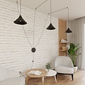 Emibig Emibig ABRAMO 3 BLACK - Scandinavian pendant lamp for stylish lighting