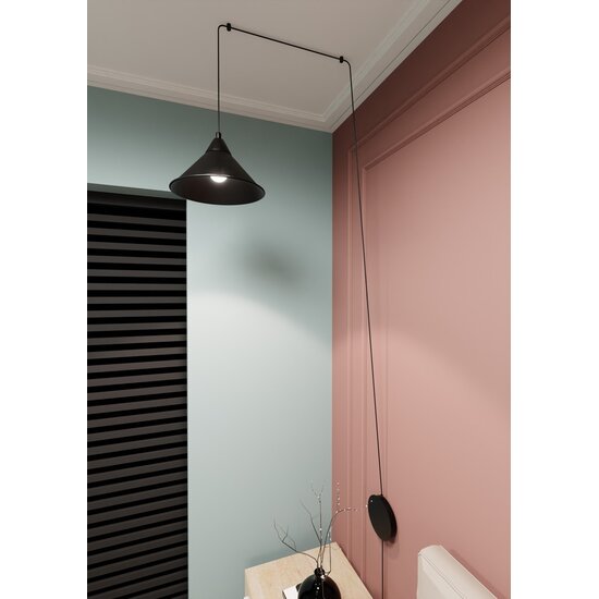 Emibig Emibig ABRAMO 1 BLACK - Scandinavian pendant lamp for any space