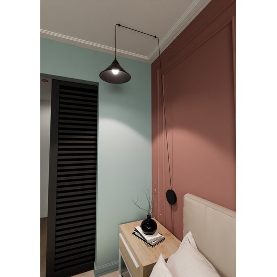 Emibig Emibig ABRAMO 1 BLACK - Lampe suspendue scandinave pour tous les espaces