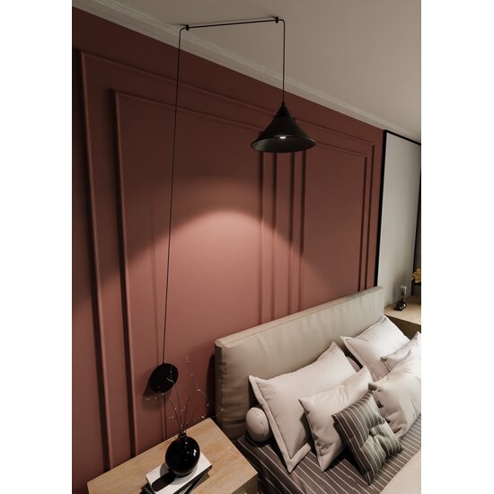 Emibig Emibig ABRAMO 1 BLACK - Scandinavian pendant lamp for any space