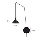 Emibig Emibig ABRAMO 1 BLACK - Scandinavian pendant lamp for any space