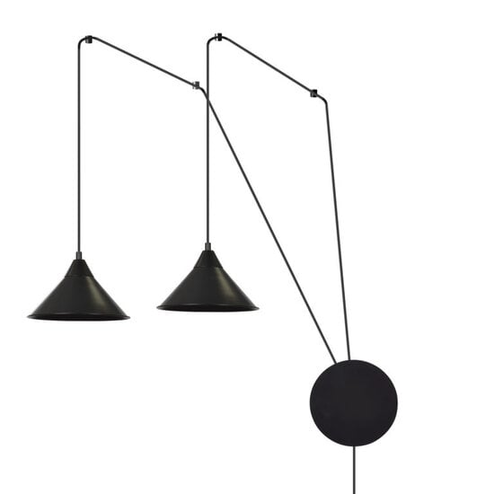 Emibig Emibig ABRAMO 2 BLACK - Skandinavische Pendelleuchte für einen modernen Look