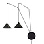Emibig Emibig ABRAMO 2 BLACK - Scandinavian pendant lamp for a modern look