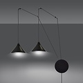 Emibig Emibig ABRAMO 2 BLACK - Scandinavian pendant lamp for a modern look