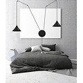 Emibig Emibig ABRAMO 2 BLACK - Scandinavian pendant lamp for a modern look
