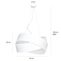 Emibig Emibig VIENO WHITE - Lámpara colgante minimalista para cualquier espacio