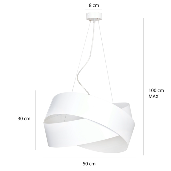 Emibig Emibig VIENO WHITE - Minimalistische hanglamp voor elke ruimte