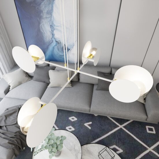Emibig Emibig IDEA 4 WHITE - Lámpara colgante moderna para una iluminación elegante
