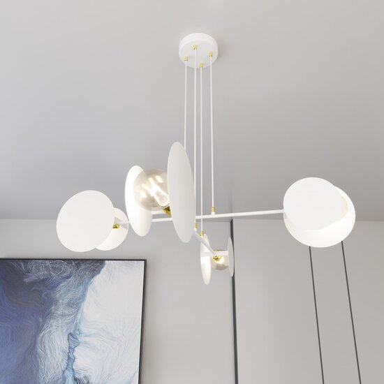 Emibig Emibig IDEA 4 WHITE - Moderne hanglamp voor sfeervolle verlichting