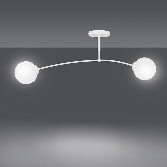 Emibig Emibig PREGOS 2 WHITE - Modern ceiling lamp for stylish lighting