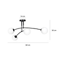Emibig Emibig PREGOS 4 WHITE - Modern ceiling lamp for stylish lighting