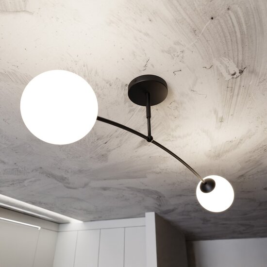 Emibig Emibig PREGOS 2 BLACK - Modern ceiling lamp for stylish lighting