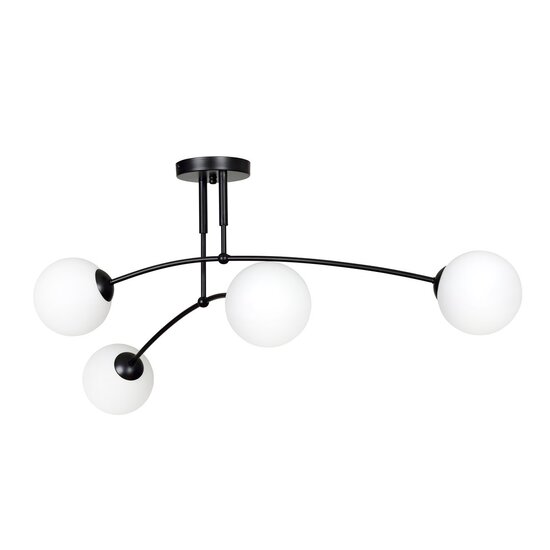 Emibig Emibig PREGOS 4 BLACK - Moderne Deckenlampe für jeden Raum