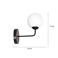 Emibig Emibig PREGOS K1 BLACK - Modern wall lamp for stylish lighting