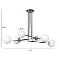 Emibig Emibig OGNIS 6 WHITE - Lámpara colgante elegante para una atmósfera glamorosa
