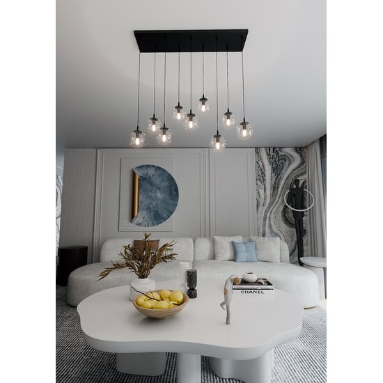 Emibig Emibig COSMO 9 BL TRANSPARENT - Lámpara colgante moderna para una iluminación elegante
