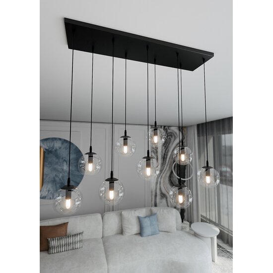 Emibig Emibig COSMO 9 BL TRANSPARENT - Lampe suspendue moderne pour un éclairage élégant
