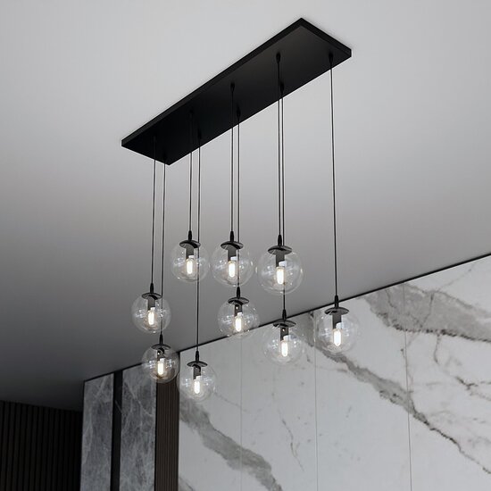 Emibig Emibig COSMO 9 BL TRANSPARENT - Lampe suspendue moderne pour un éclairage élégant