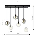 Emibig Emibig COSMO 6 BL MIX2 - Modern pendant lamp for stylish lighting