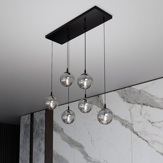 Emibig Emibig COSMO 6 BL GRAFIT - Lámpara colgante moderna para iluminación elegante