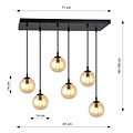 Emibig Emibig COSMO 6 BL MIODOWY - Lampe suspendue moderne pour un éclairage élégant