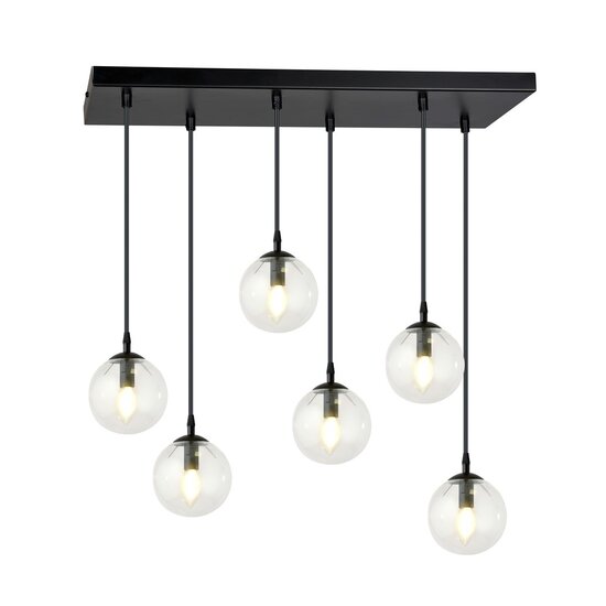 Emibig Emibig COSMO 6 BL TRANSPARENT - Moderne Pendelleuchte für jeden Raum