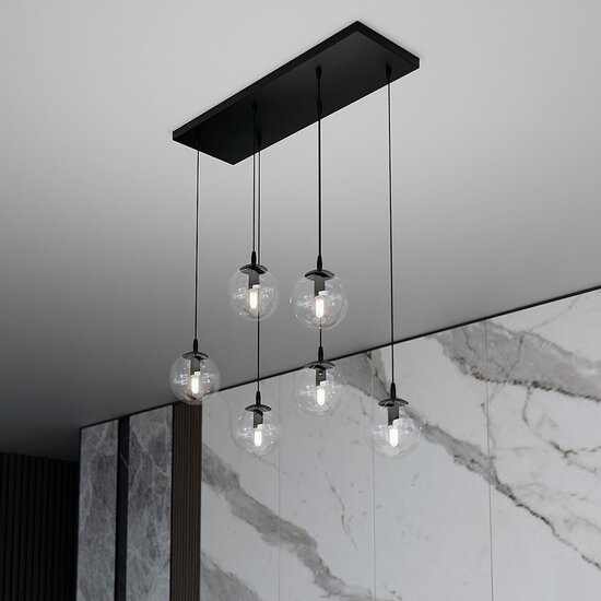 Emibig Emibig COSMO 6 BL TRANSPARENT - Modern pendant lamp for any space