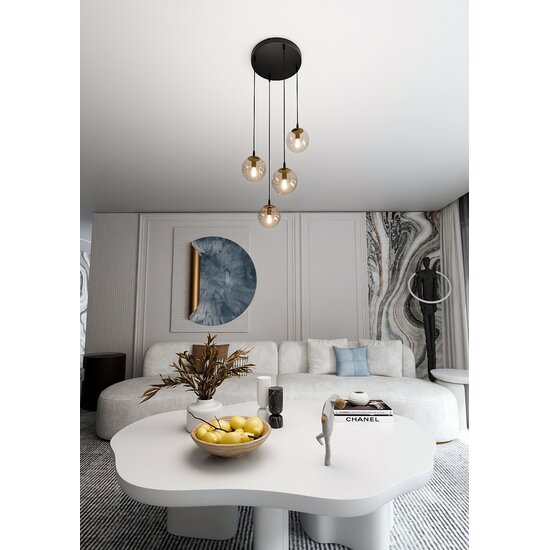 Emibig Emibig COSMO 4 BL PREMIUM MIODOWY - Lámpara colgante moderna para una iluminación elegante