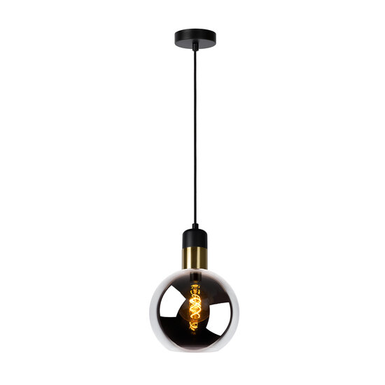 LUCIDE LUCIDE JULIUS - Suspension - Ø 20 cm - 1xE27 - Fumé - Créez une ambiance chaleureuse dans votre intérieur