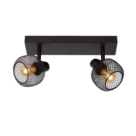 LUCIDE LUCIDE MAREN - Spot Plafonnier - 2xE14 - Noir - Éclairage parfait pour chaque pièce