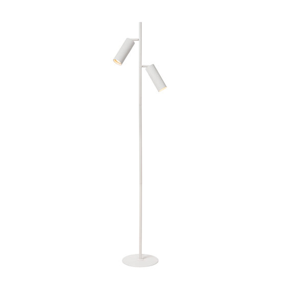 LUCIDE LUCIDE CLUBS - Floor Lamp - 2xGU10 - White - Create a cozy ambiance in your interior