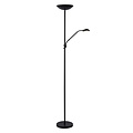LUCIDE LUCIDE ZENITH - Lámpara de lectura - LED Regulable - 3000K - Negra - Ideal para crear un ambiente acogedor