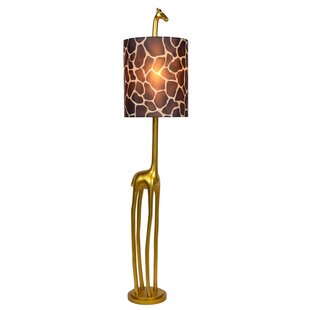 LUCIDE EXTRAVAGANZA MISS TALL - Floor Lamp - Ø 31.5 cm - 1xE27 - Matte Gold / Brass