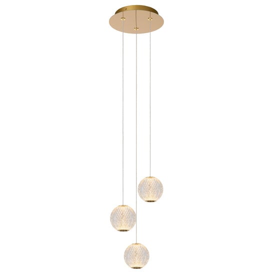 LUCIDE LUCIDE CINTRA - Pendant Lamp - Ø 25 cm - Dimmable LED - Perfect for creating a cozy atmosphere