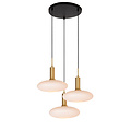 LUCIDE LUCIDE SINGALA - Hanglamp - 3xE27 - Mat Goud / Messing - Perfect voor een stijlvolle ambiance