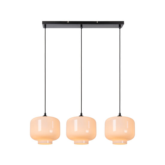 LUCIDE LUCIDE MEDINE - Pendant Lamp - 3xE27 - Opal - Perfect for creating a cozy atmosphere indoors