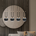 Emibig Emibig Aarhus 4-Lampen-Schwarz und transparentes Glas E14 große Hängelampe 92 cm Breite - Ideal für eine stilvolle Atmosphäre in Ihrem Zuhause