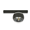 Emibig Emibig Schwarze Deckenleuchte Aalborg mit transparent gestreifter Glühbirne E14 - Ideal für eine gemütliche Atmosphäre in jedem Raum