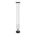 Emibig Emibig Aarhus 1 lamp black with striped glass E14 hanging lamp 15 cm diameter - Ideal for creating a cozy atmosphere