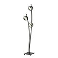 Emibig Emibig Staande zwarte vloerlamp met wuivende armen en bollen met streep E14 - Creëer een sfeervolle ambiance in uw interieur