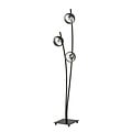 Emibig Emibig Staande zwarte vloerlamp met wuivende armen en bollen met streep E14 - Creëer een sfeervolle ambiance in uw interieur